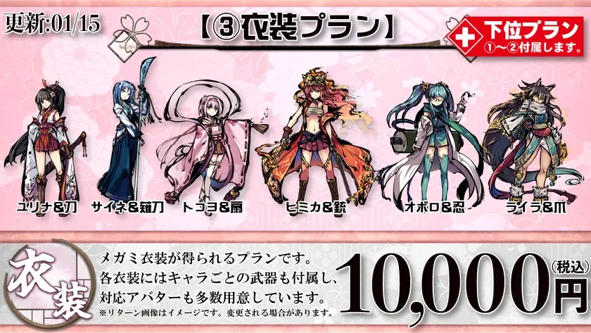 3：衣装プラン
