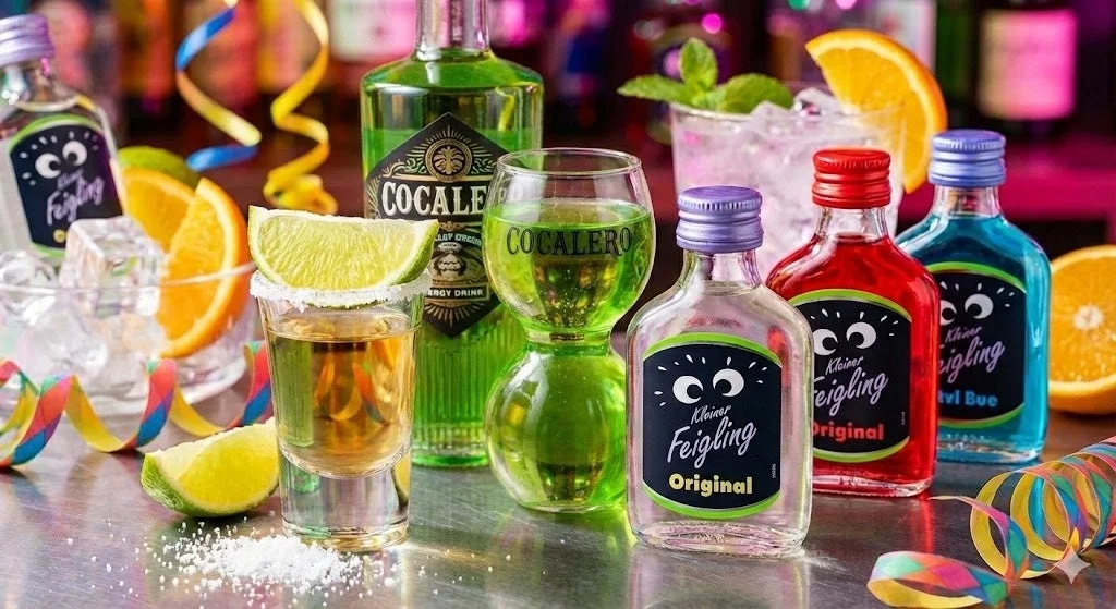 MOSHのカラフルなショットグラス