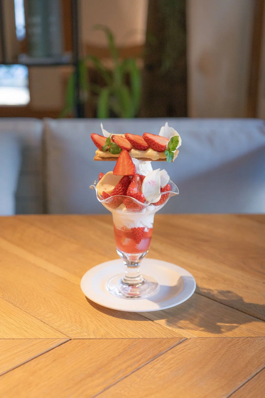 パフェの美しい層