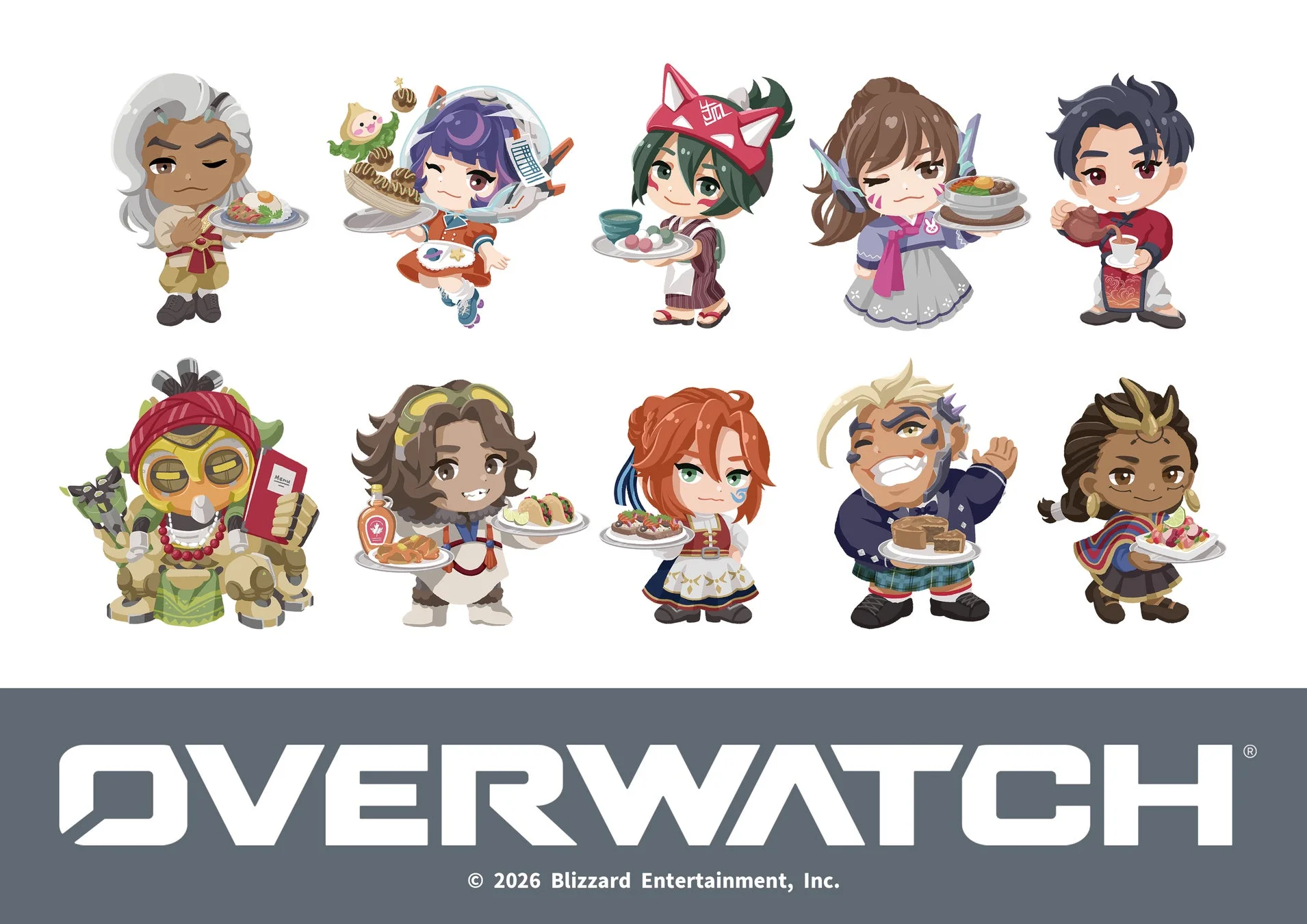 オーバーウォッチ コラボカフェ ミニキャライラスト