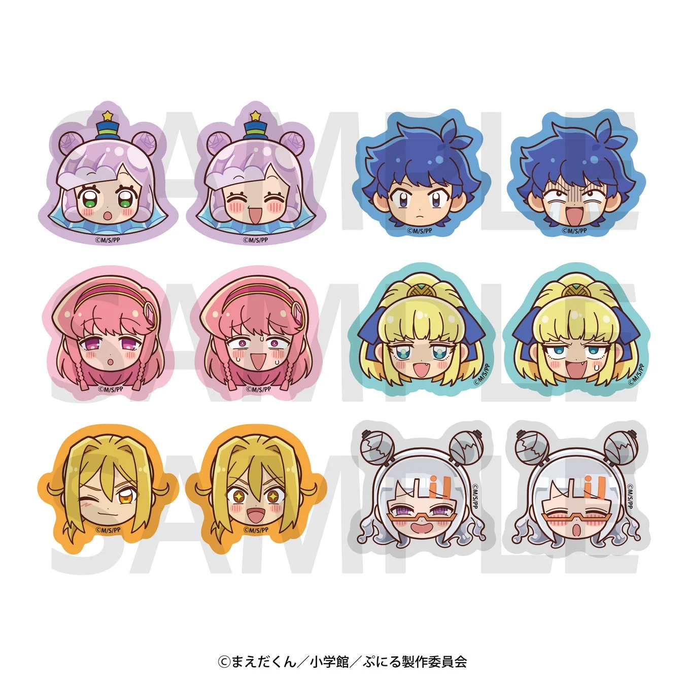 ダイカットステッカーセット デフォルメ