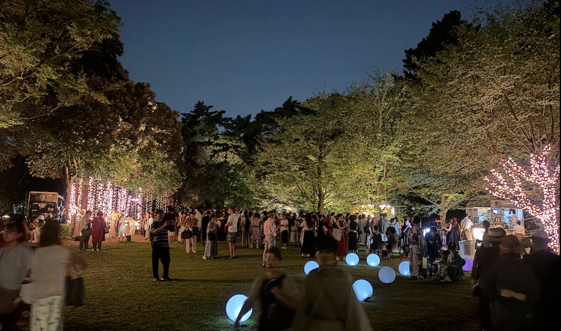 東京都庭園美術館での夜間イベントの様子