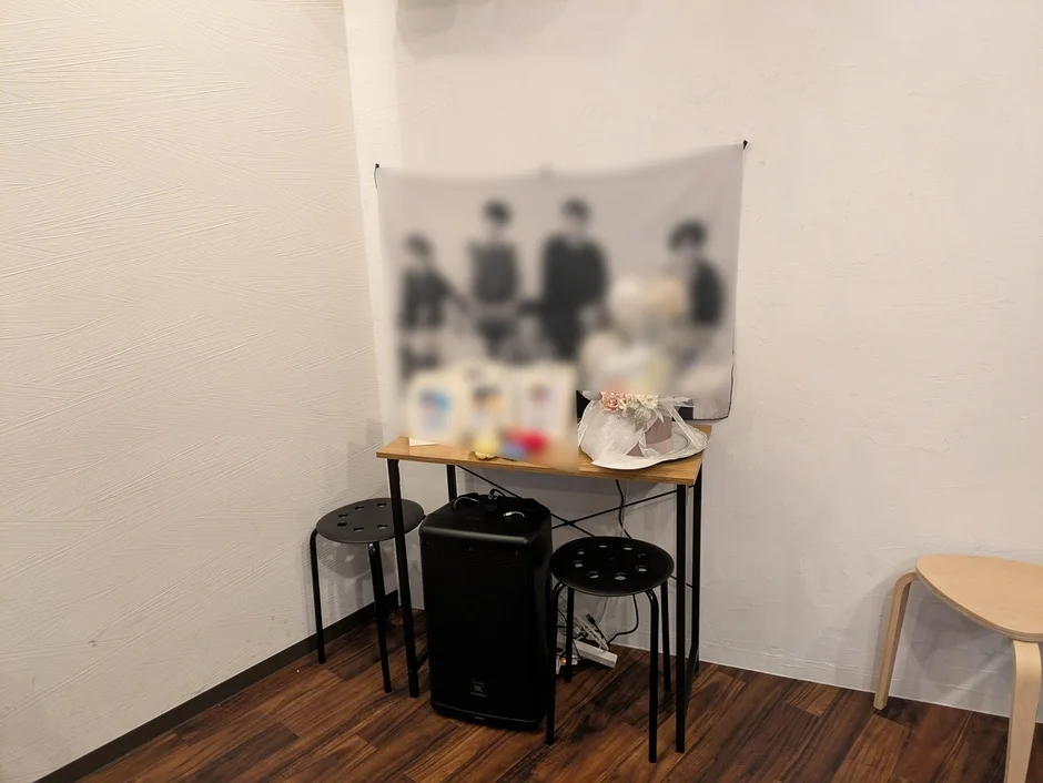 イベント準備中のような店内