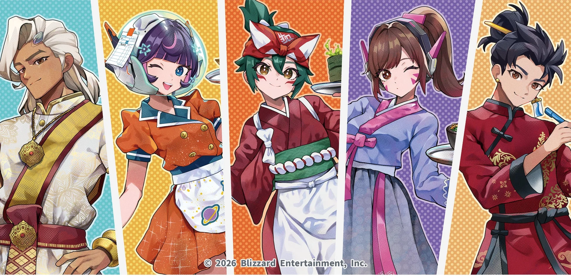 オーバーウォッチ コラボカフェ キャラクターイラスト