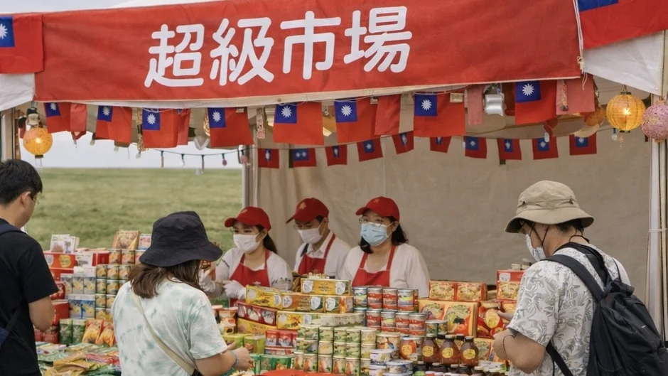 超級市場の様子