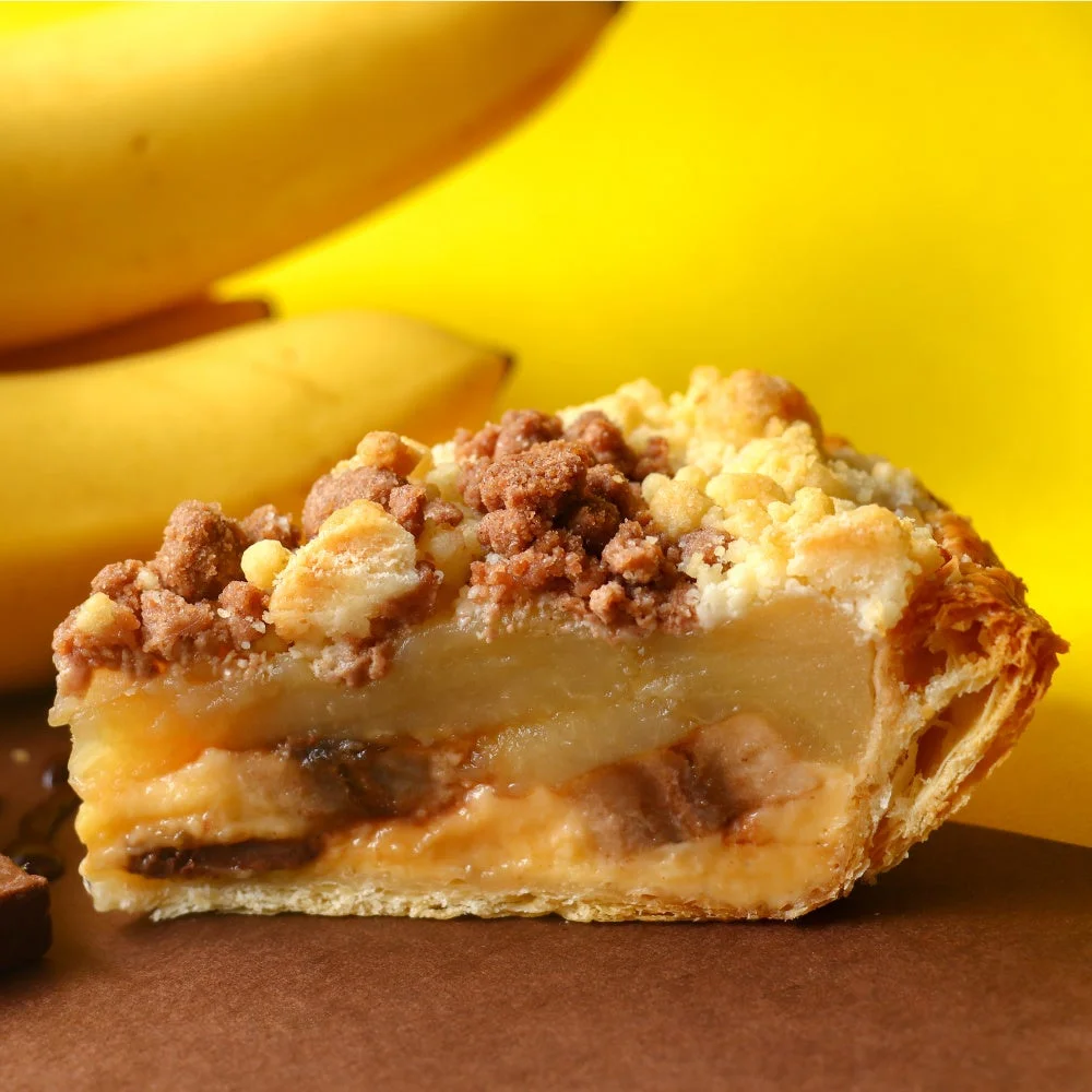 チョコバナナ アップルパイの断面