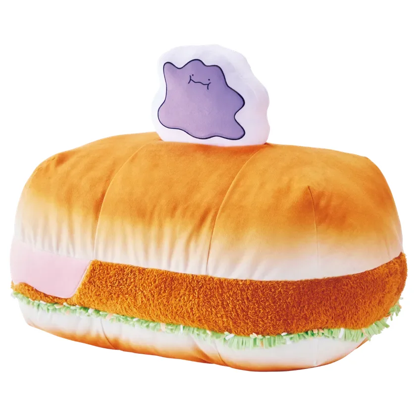 公式Xキャンペーンオリジナル景品【第1弾】メタモンの明太エビカツパンBIGクッション(全長約50cm)