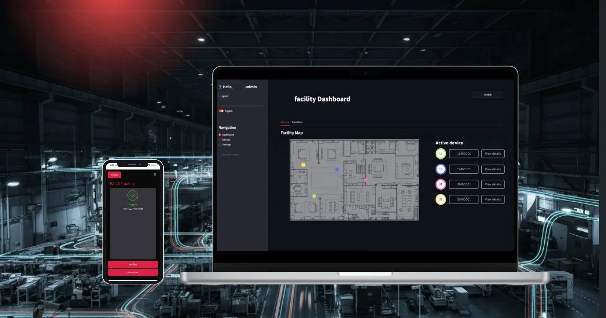 工場内のデバイス追跡・管理ダッシュボード