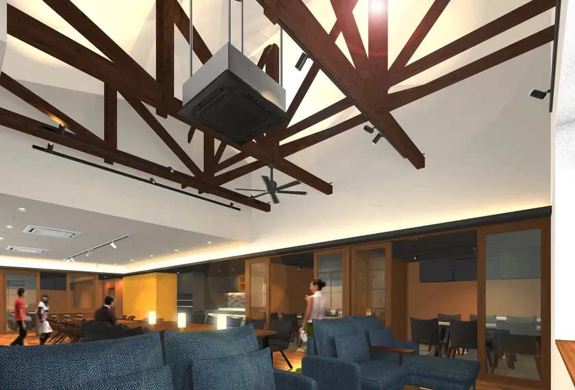 ミツバチコーヒー内観パース(2)