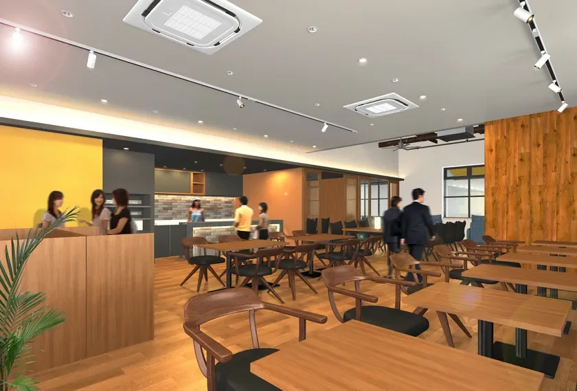 ミツバチコーヒー内観パース(3)