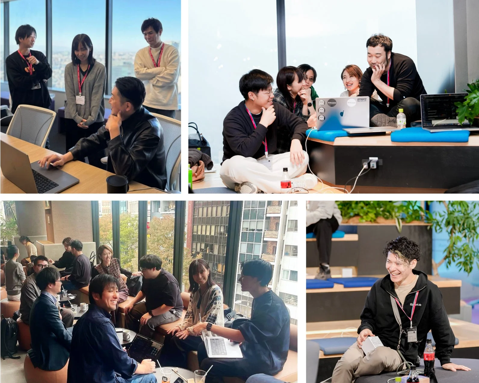 オフィスで活発に議論する人々