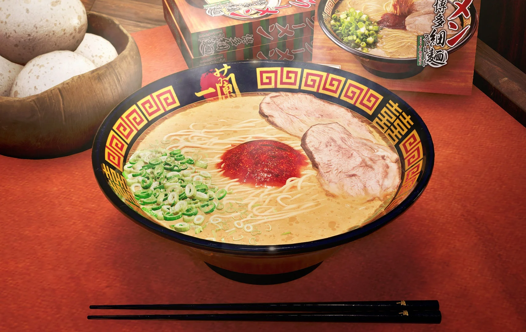 天然とんこつラーメン