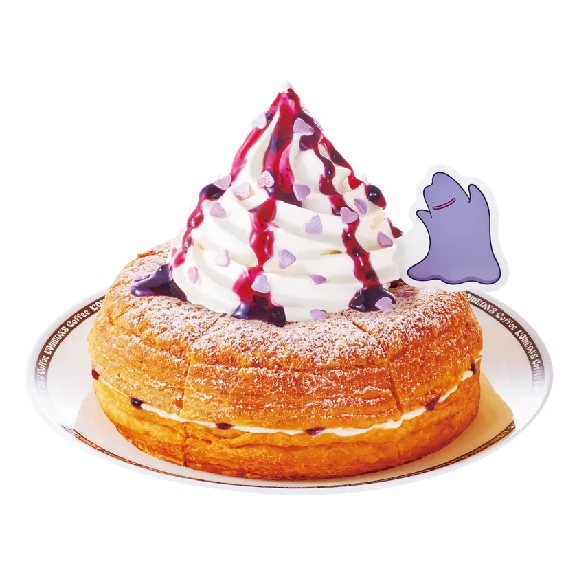 【コメダ珈琲店・おかげ庵】メタモンのシロノワール ブルーベリーフロマージュ