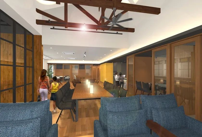 ミツバチコーヒー内観パース(1)