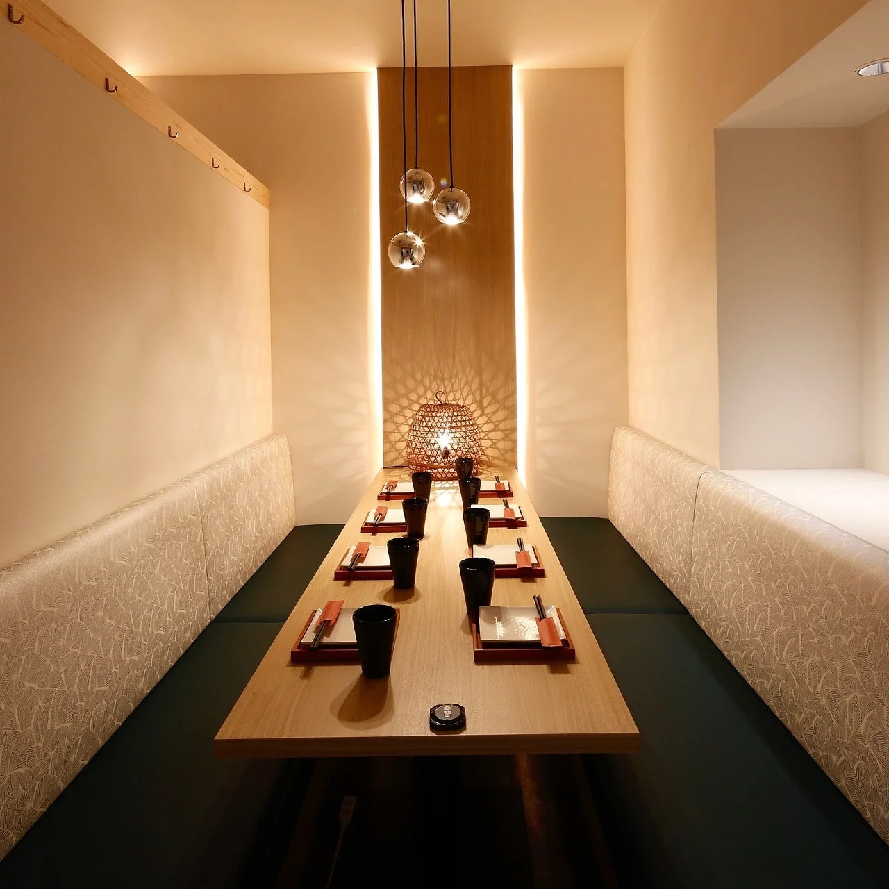 モダンな個室席