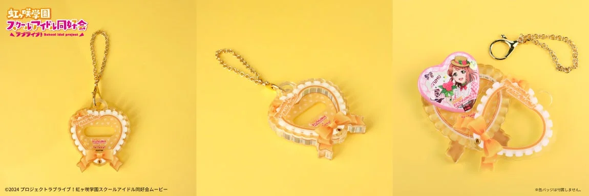 ニジガク ハート缶バッジアクリルフレーム