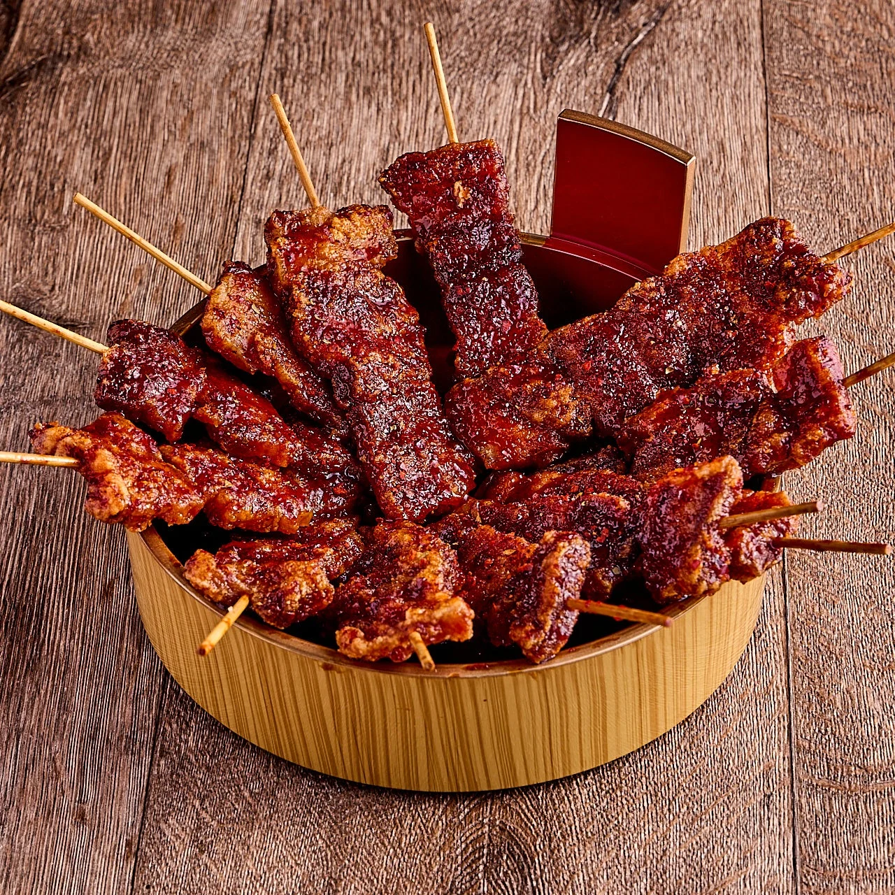 バリとん焼き（甘辛いタレ串）