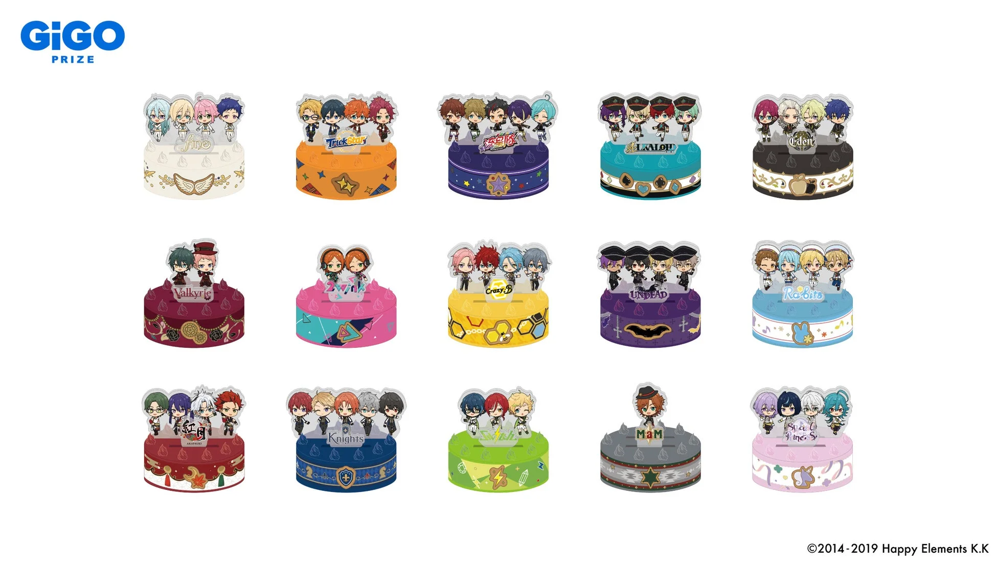 ケーキ型アクリルスタンド