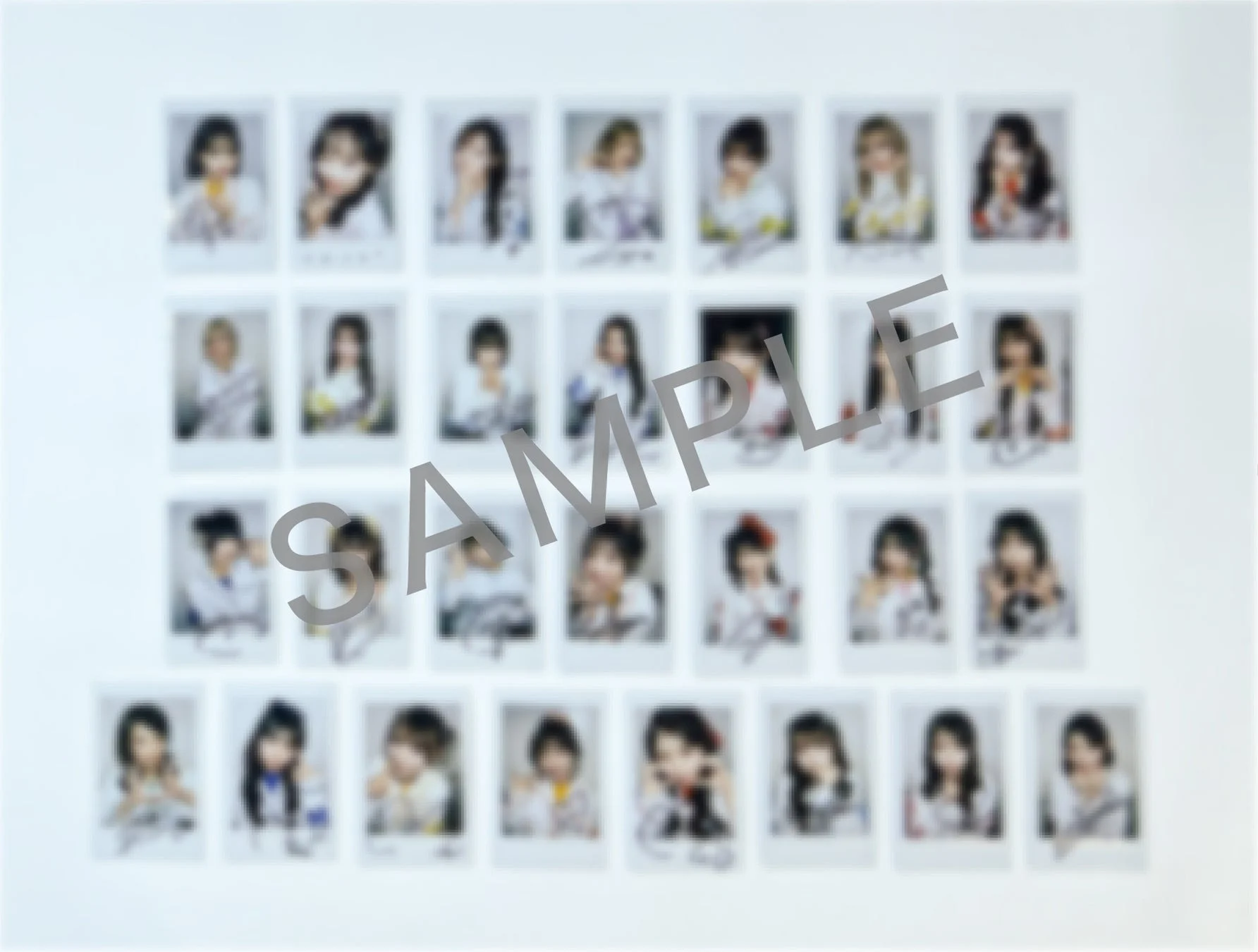 メンバー別ミニポスター/チェキのサンプル