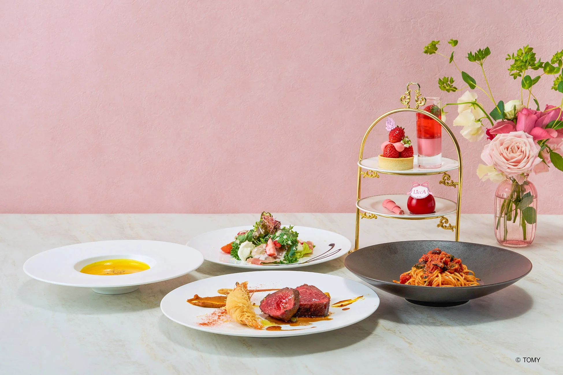 ミニアフタヌーンティー付きコース