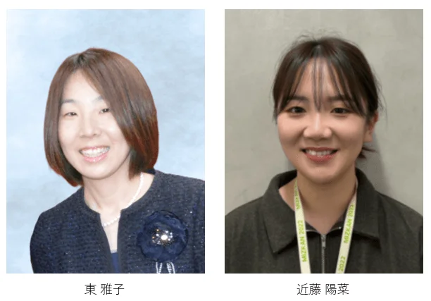 笑顔の日本人女性2人のポートレート