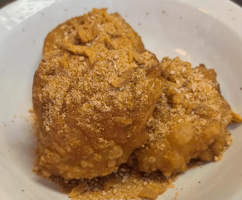 揚げ物、粉末調味料、ごま