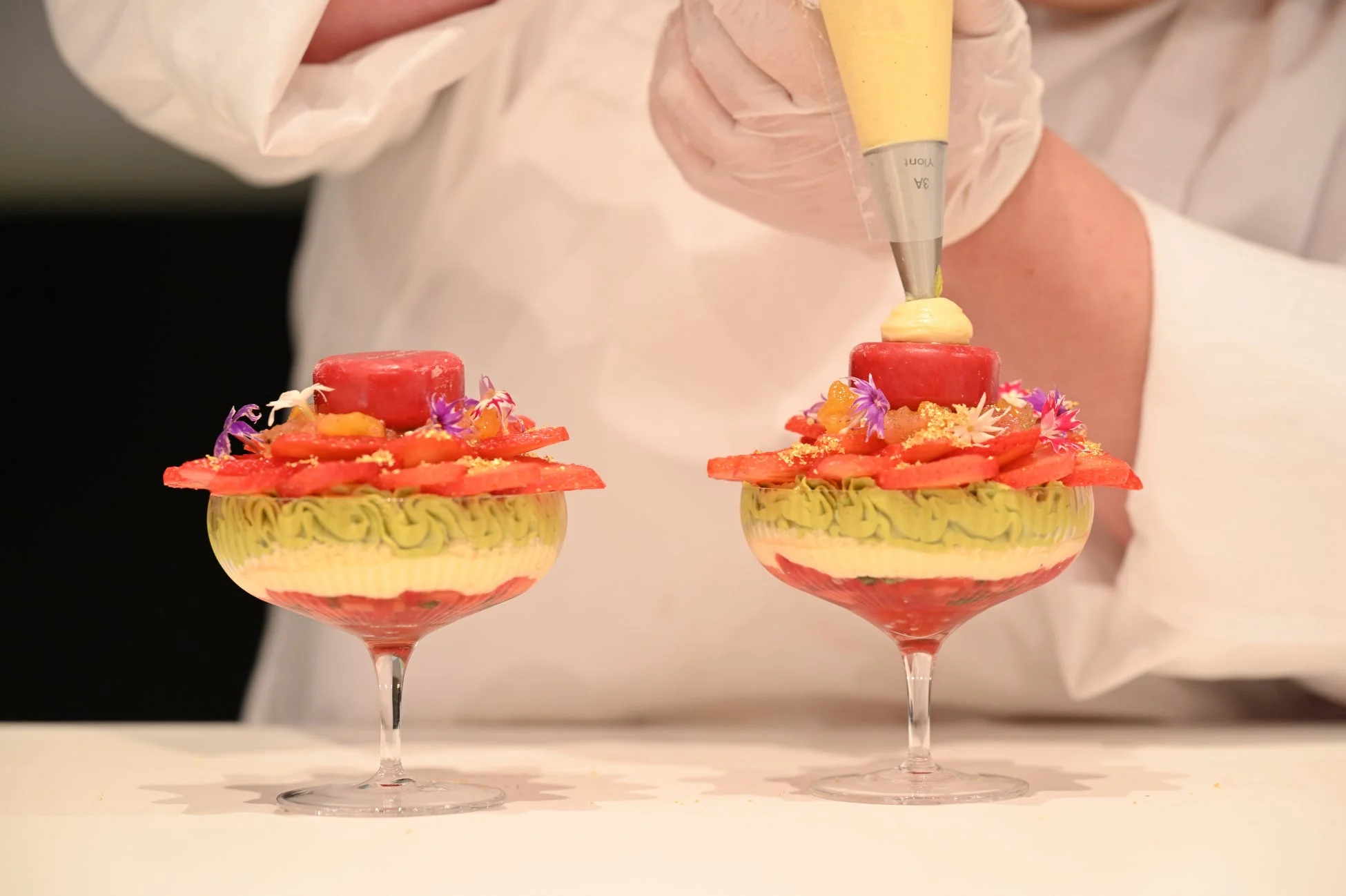 競技中のパティシエ