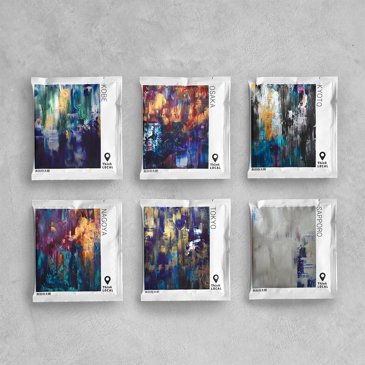 6都市のドリップバッグパッケージ