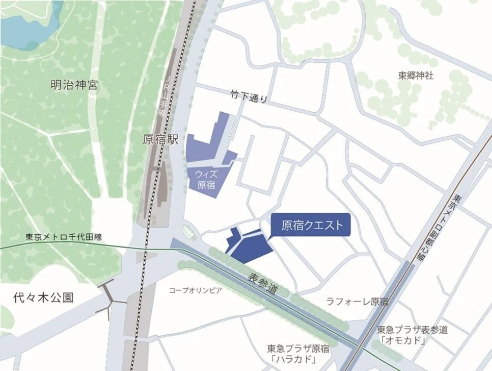 原宿周辺地図
