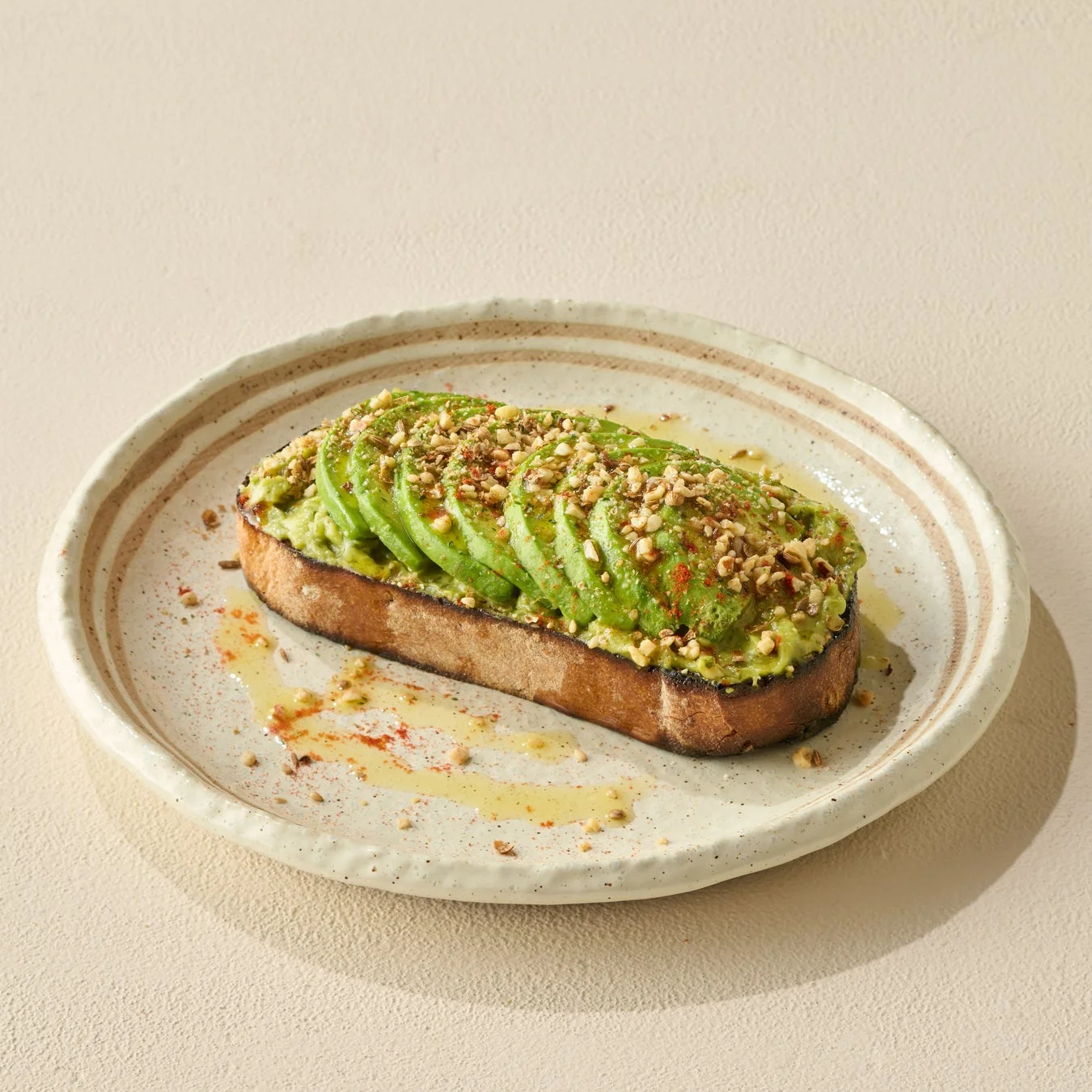 アボカド&デュカオープンサンド