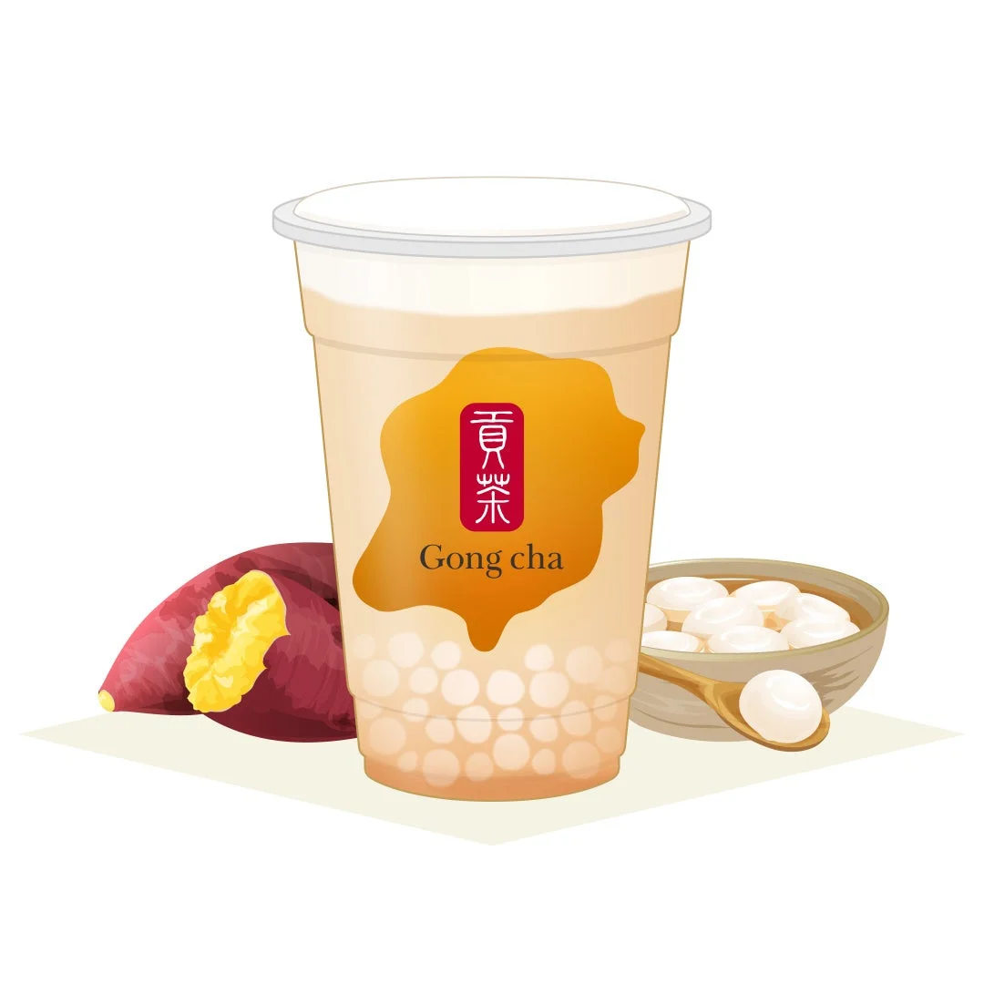 蜜芋白玉ウーロンミルクティー