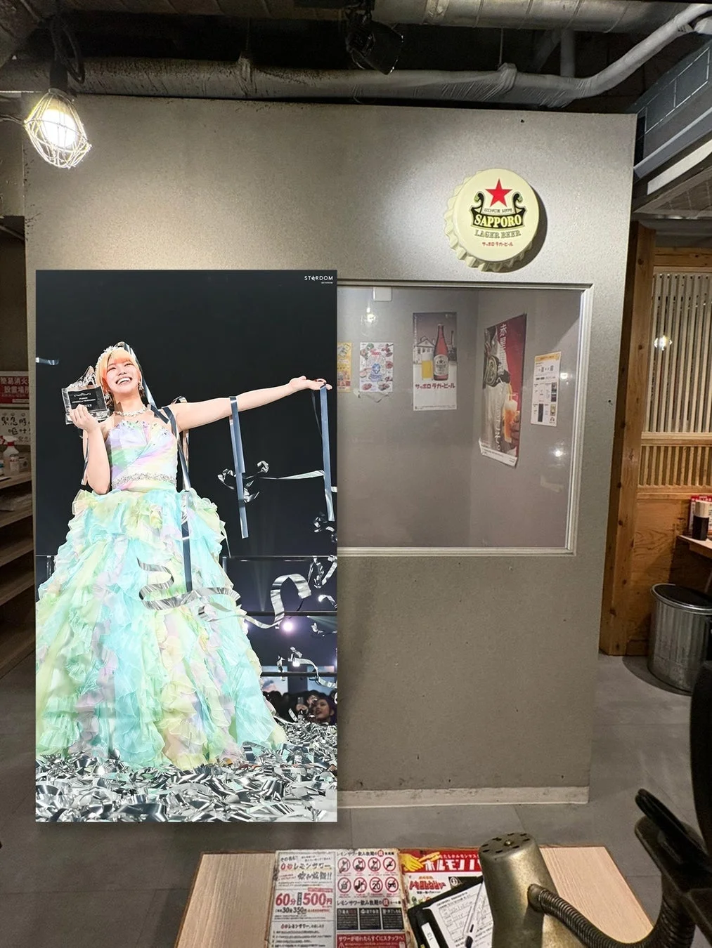 羽南選手 等身大パネル