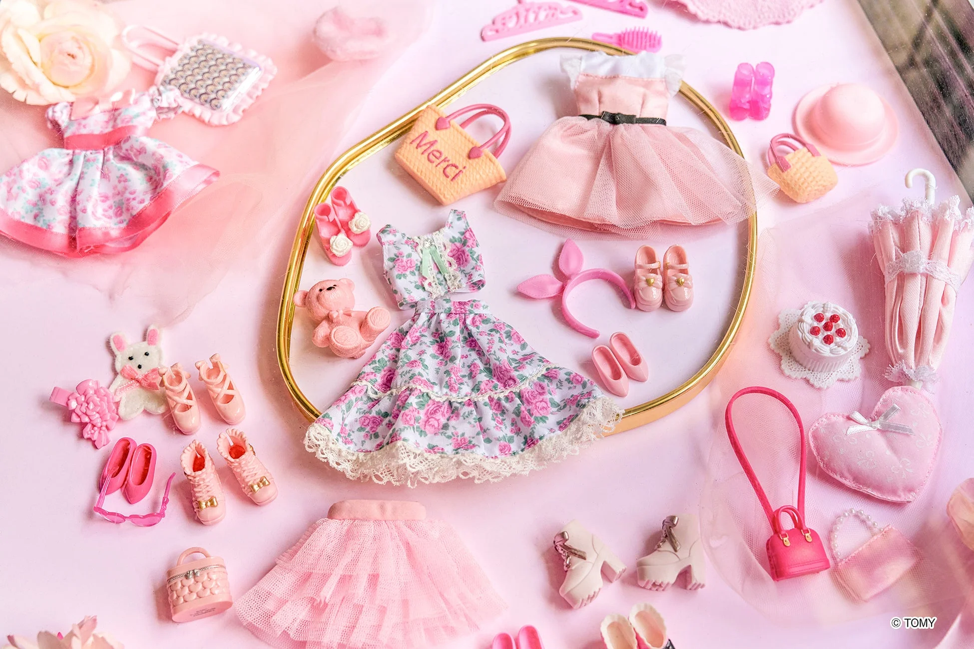 リカちゃんドール用の小物展示