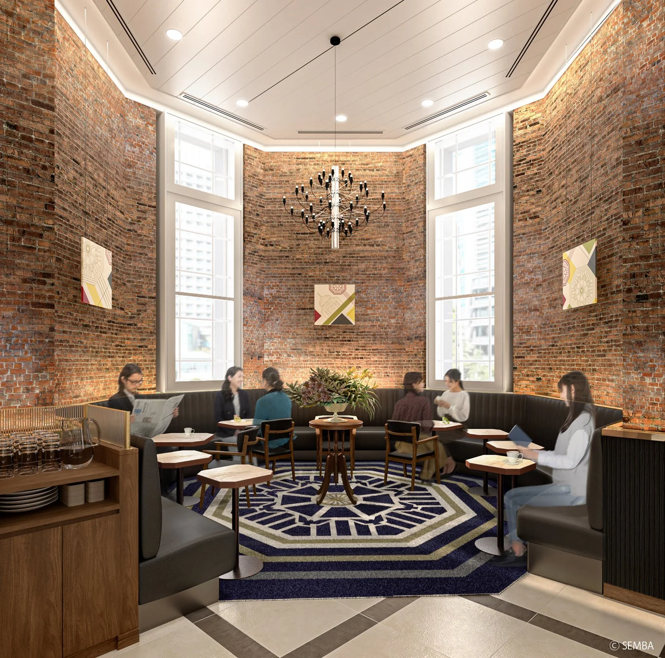 カフェ内部空間