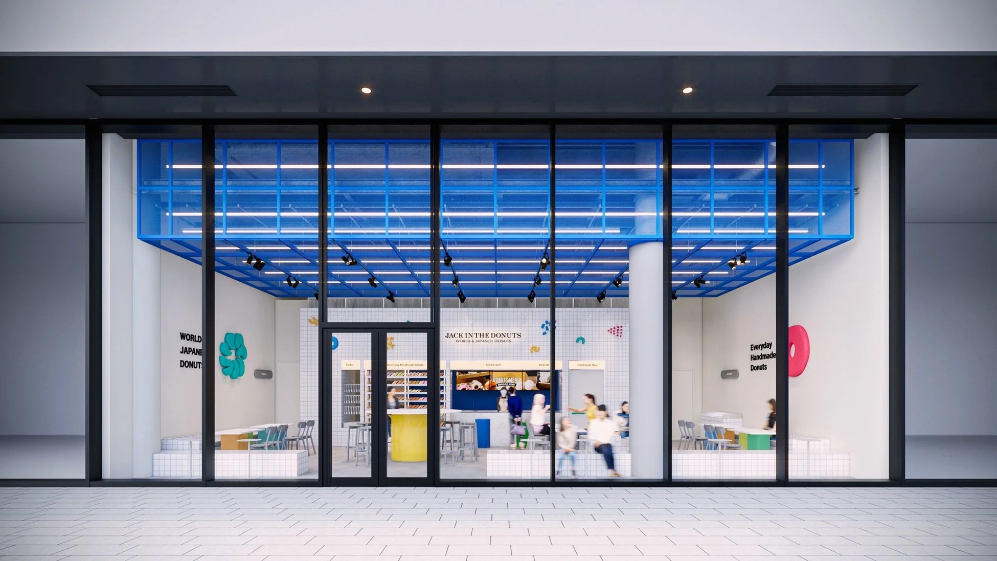 モダンな店舗デザインの様子