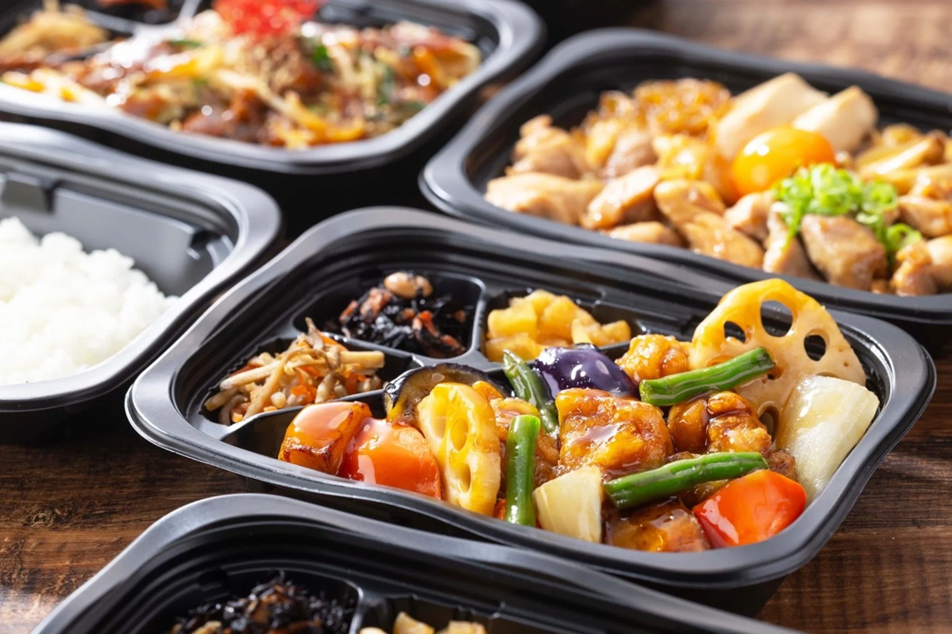 彩り豊かな和食の弁当