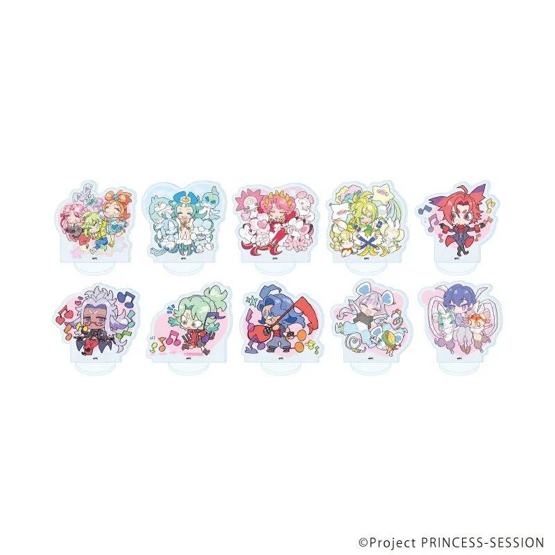 デフォルメキャラクターがデザインされたアクリルぷちスタンド