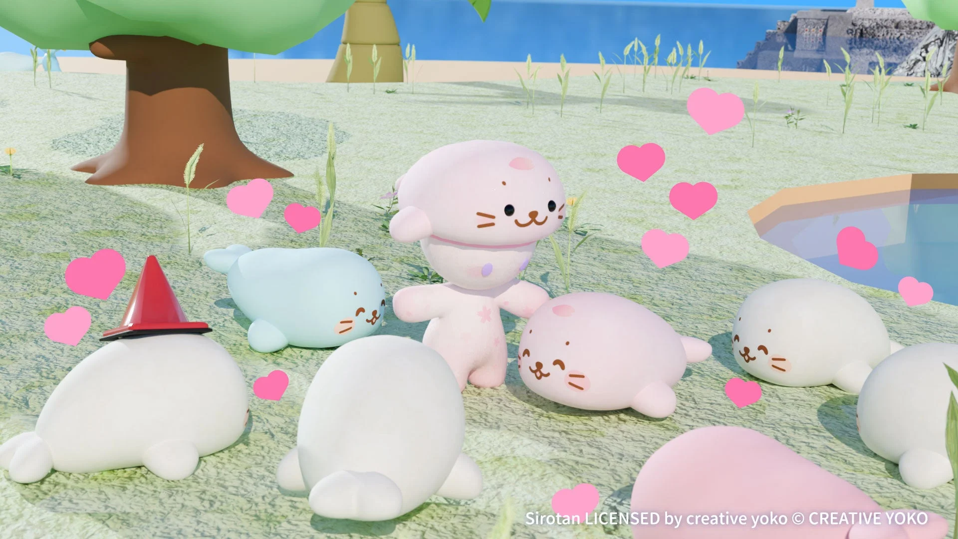 ドーナツ島にサクラしろたん