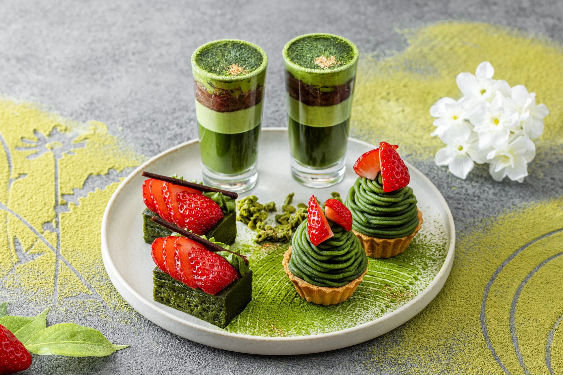 抹茶パフェなど