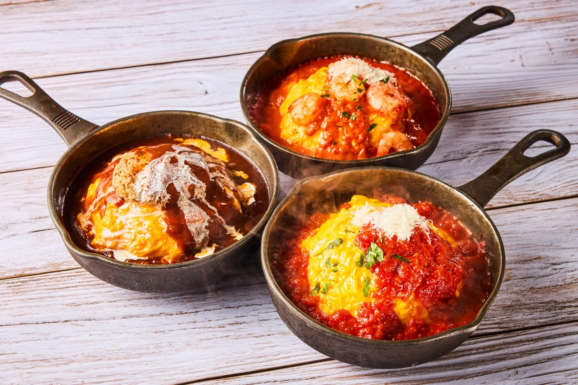 3種類のチーズリゾットオムライス