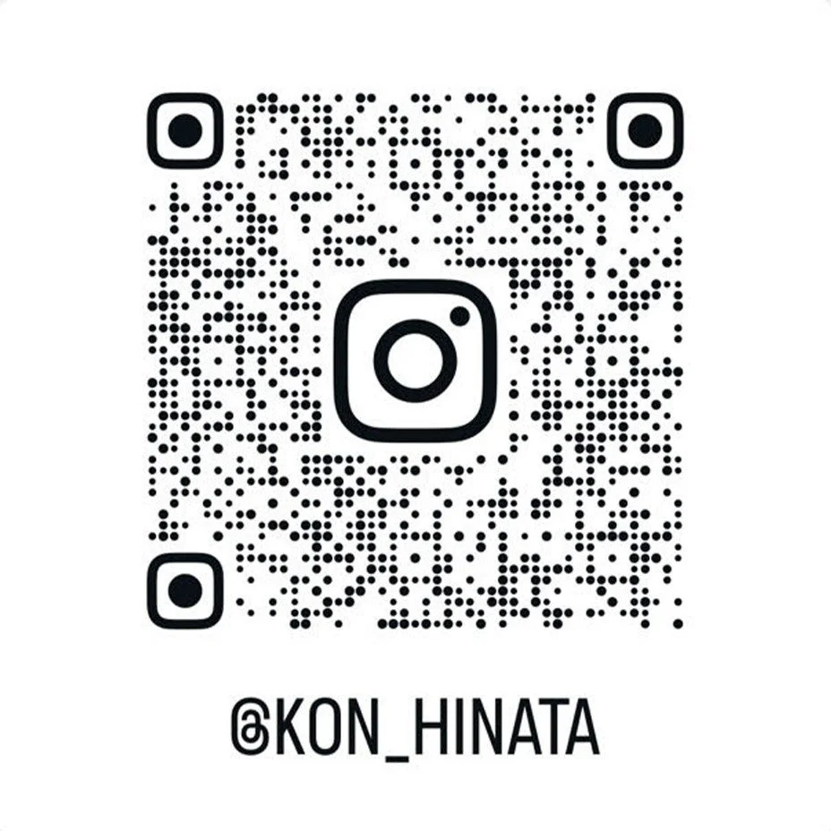 Instagramアカウント「@KON_HINATA」へのリンクを示すQRコードです。
