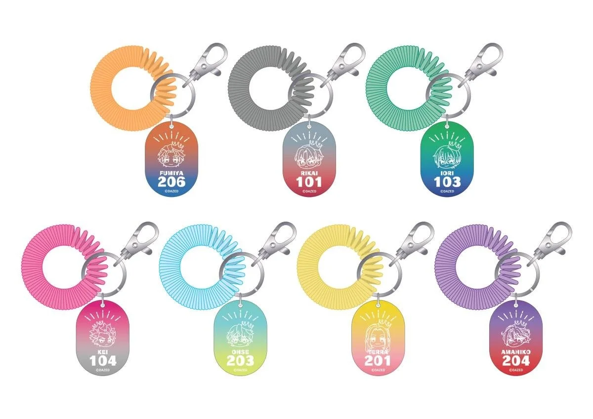 ロッカーキー風アクリルキーホルダーコレクション