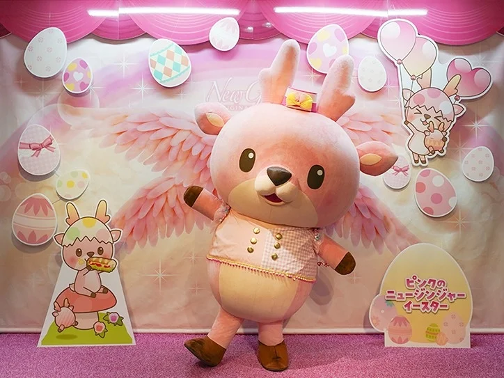 イワシカちゃんとイースターエッグのフォトスポット