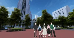 バーチャル都市のキャラクターたち