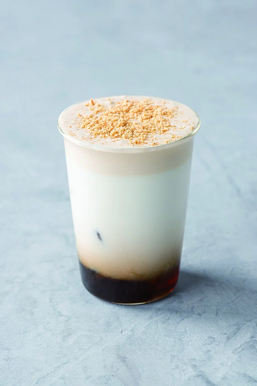 層状のデザートドリンク