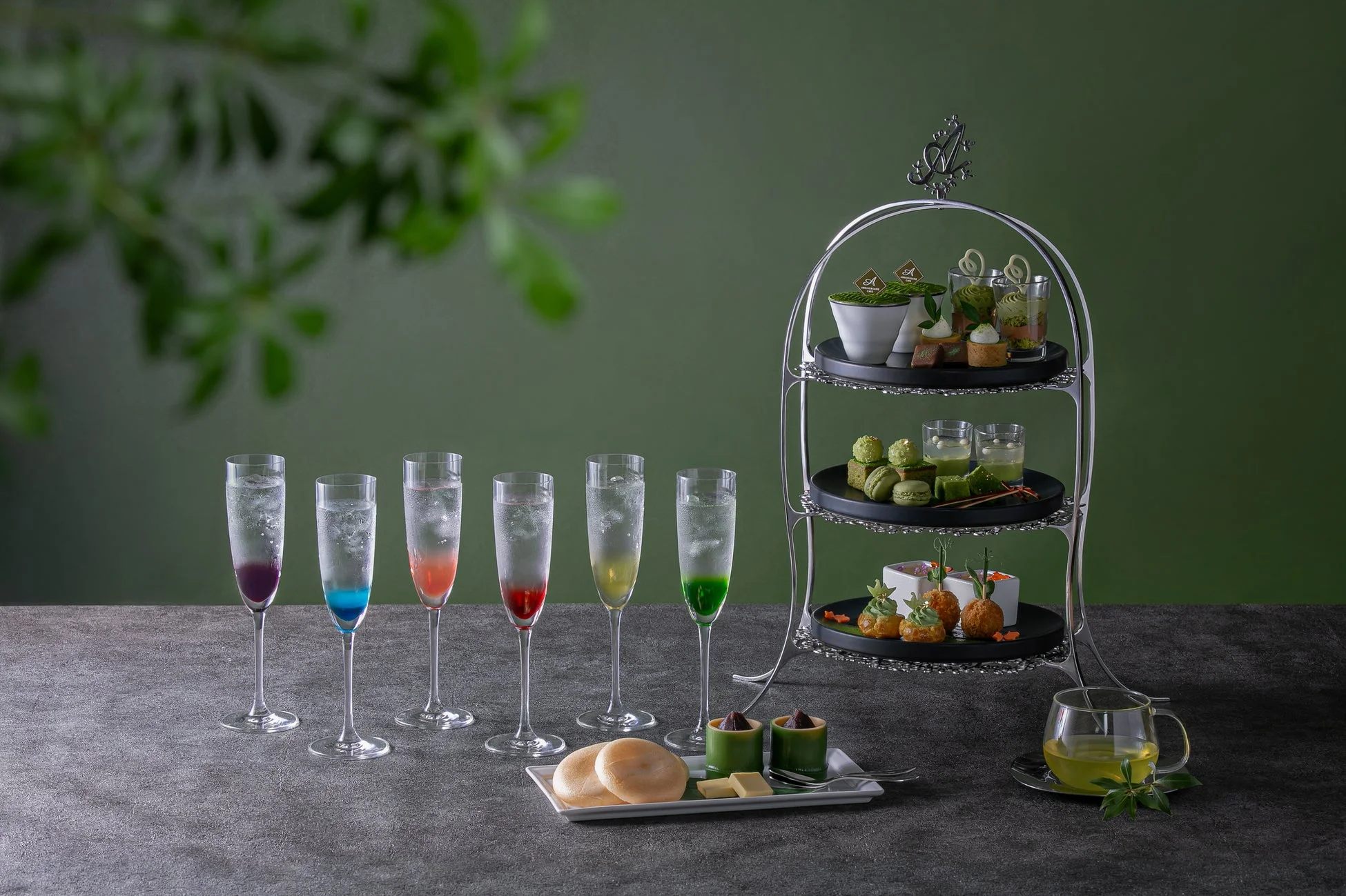 推し活ドリンク付きアフタヌーンティーセット