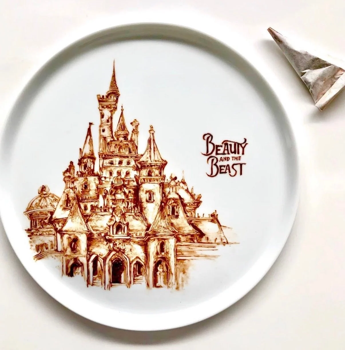 美女と野獣のチョコレートアート