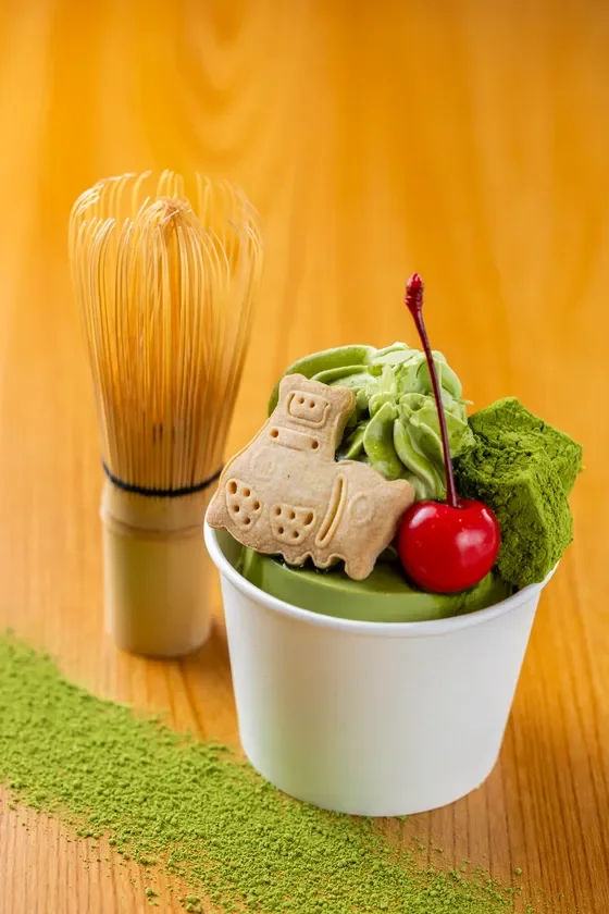 抹茶あんみつプリン