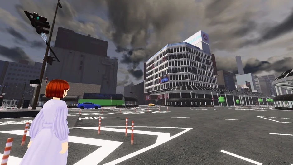 アニメキャラクターと都市