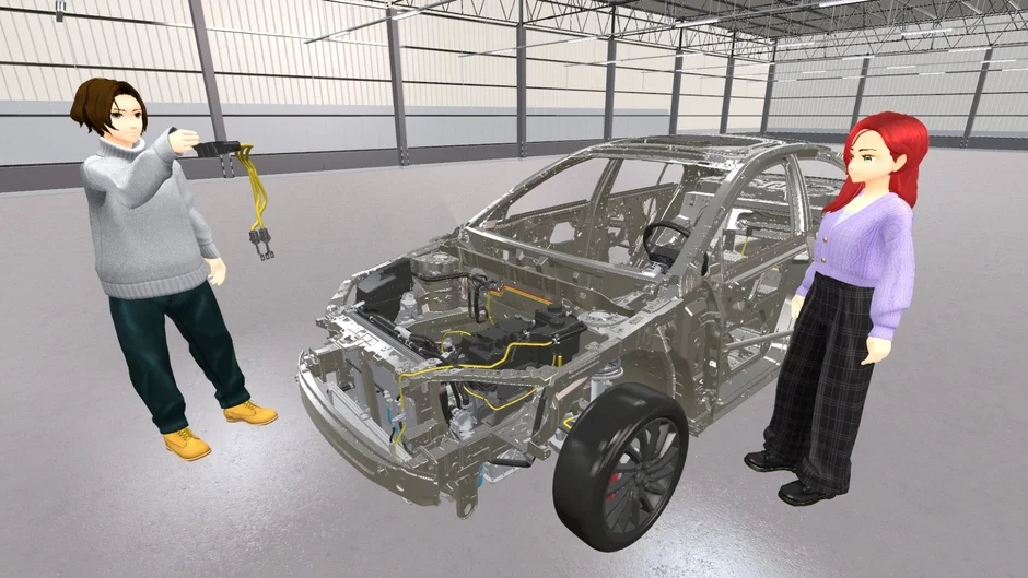 車の分解シミュレーション